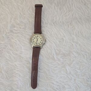 Vintage Watch-It Quartz Men’s‎ Watch – Brown Leather Band, Japan Movement